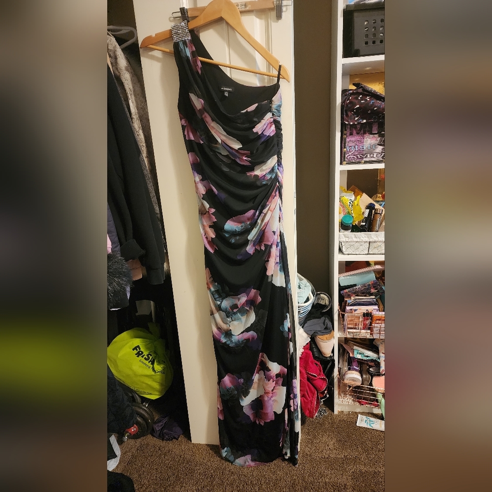 Le chateau formal maxi dress with slit